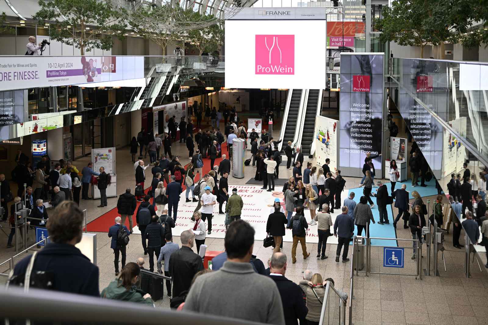 Prowein 2024, sguardo sulla hall